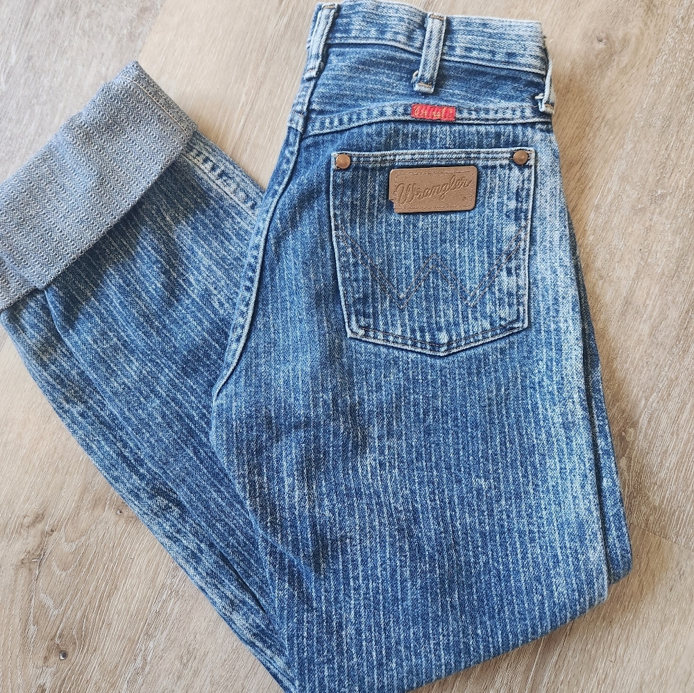 Vintage Pinstripped Wrangler Jeans